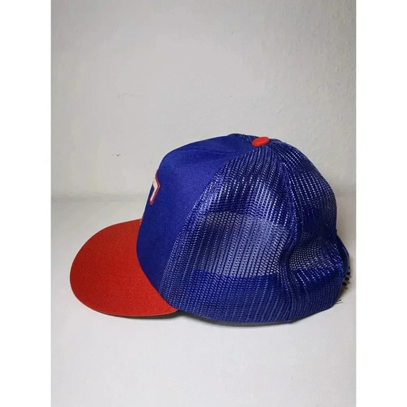 Vintage 80s Texas Rangers Snapback Trucker Mesh Snapback Hat Cap MLB Baseball - Picture 4 of 15